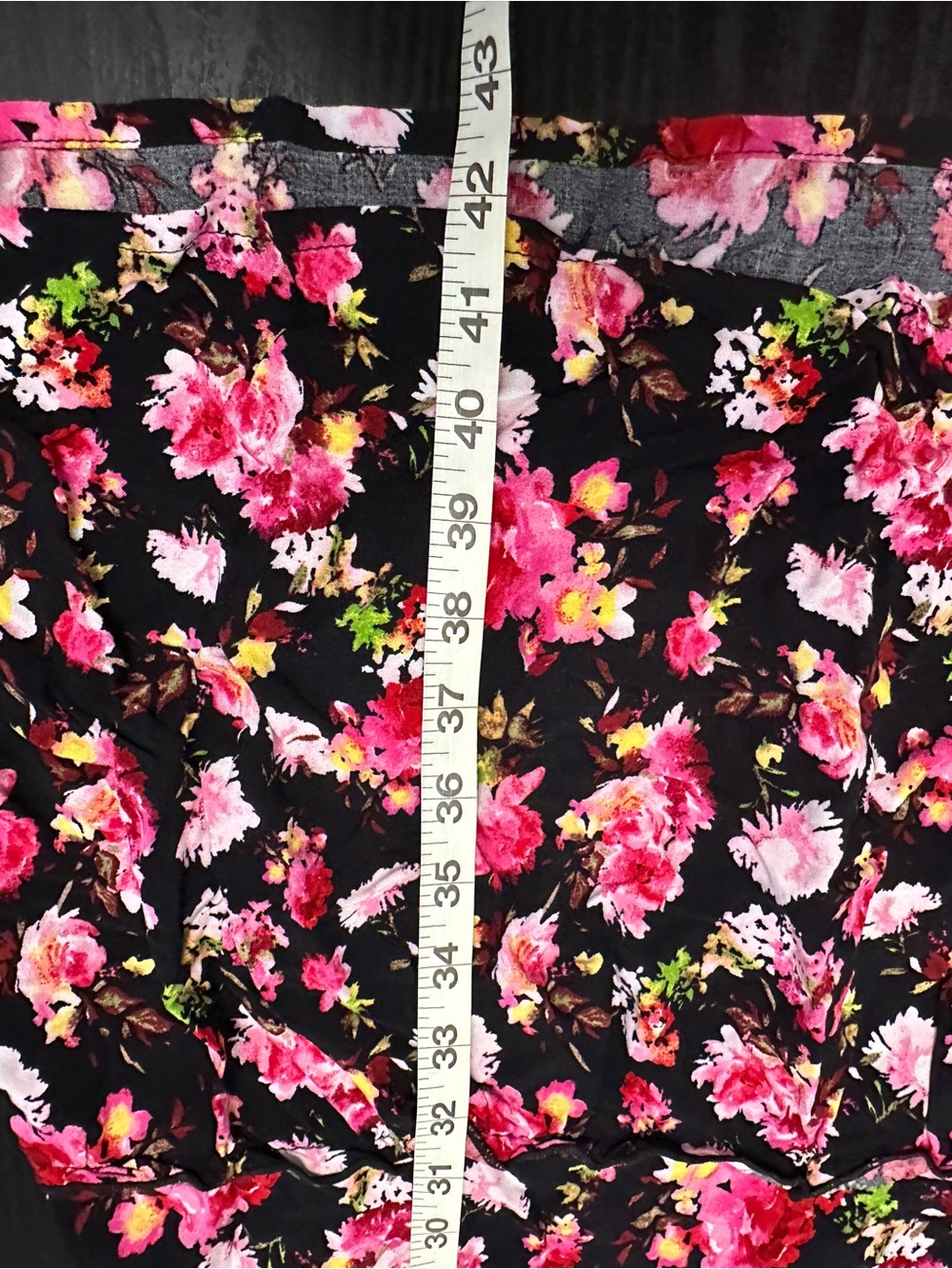 Plus Size 3X Floral Smocked Midi Dress Black Pink Boho Cottagecore - Picture 9 of 13